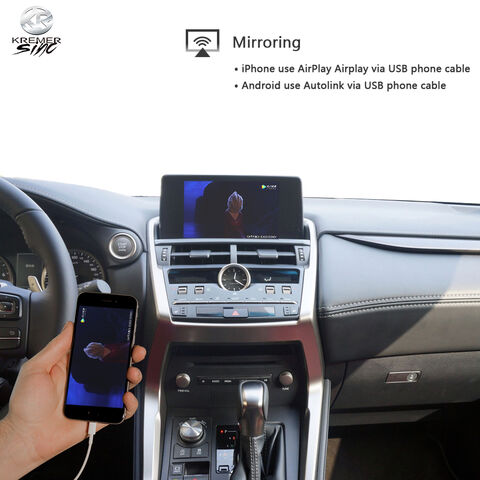 Mirror SIRI Wireless CarPlay AndroidAuto Nachrüstbox für Lexus kSmart Auto Wireless CarPlay für Lexus NX/RX/ES/IS Modelle 2013-2017