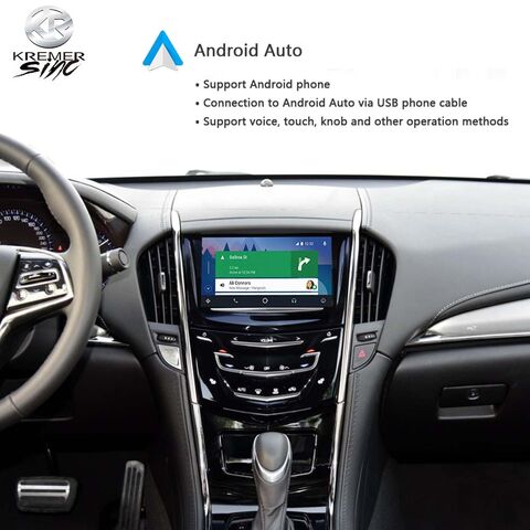 Kabellose CarPlay AndroidAuto Nachrüstbox für Cadillac kSmart auto für Cadillac ATS-L Modell 16-17, Spiegelverbindung, Rückfahrkamera