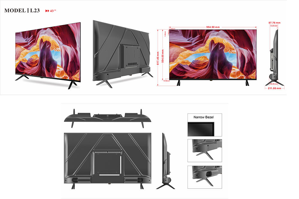 Buy Wholesale China Made In China 43 Inch Smart Big Size Flat Screen Tv