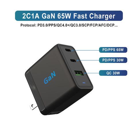Ugreen 65W GaN chargeur Charge rapide 4.0 3.0 Type C PD USB chargeur avec  QC 4.0 3.0 chargeur rapide pour iPhone 12 Pro Xiaomi ordinateur portable -  Type EU 65W Charger