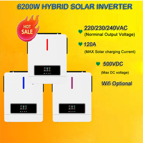 Buy Wholesale China Solar Inverter Hybrid Inversor 3600w 5000w 6200w 8000w  10000w Solar Inverter Hybrid Solar Panel Inverter & Solar Inverter at USD  306
