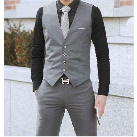 Chaleco Traje Hombre Camisa Con Chaleco Hombre Ropa Chaleco Traje
