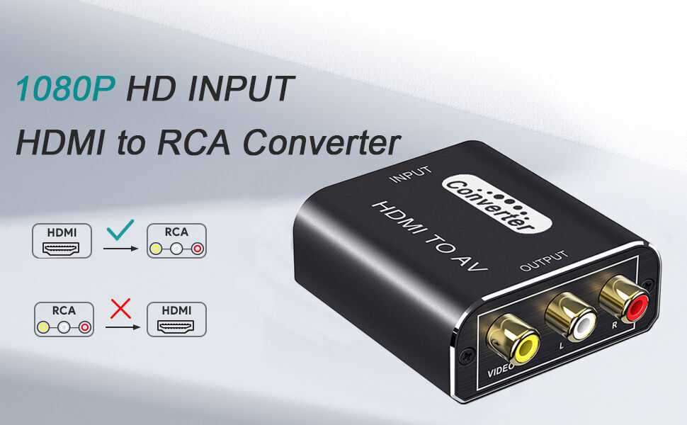 Convertisseur péritel vers HDMI Haute définition o Connecteur adaptateur  compatible vidéo