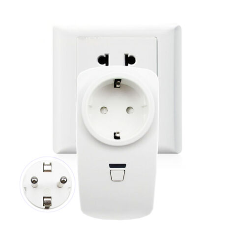 Wireless Remote Control 15A 220VAC Power Outlet European Standards Plug  Socket