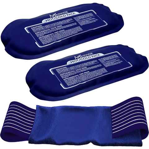 Bolsas de hielo de gel para lesiones: gel frío reutilizable Rehabilitación  de bolsa de hielo terapia flexible para rodilla, hombro, espalda, cuello,  tobillo y más