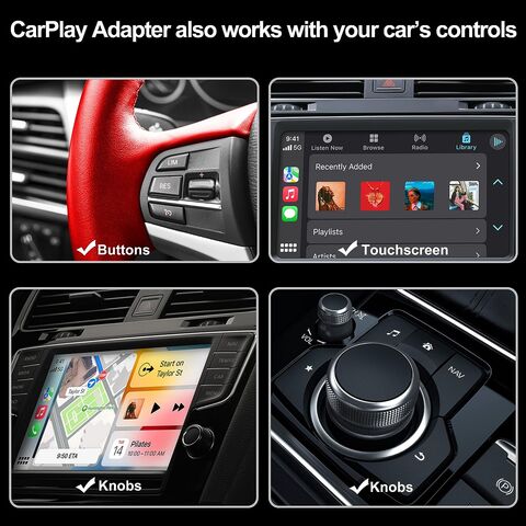 2023NEW Android Auto Wireless Adapter Carplay Wireless Ai Box Dongle Plug  And Play For Kia Honda Toyota Volkswagen Hyundai Mazda