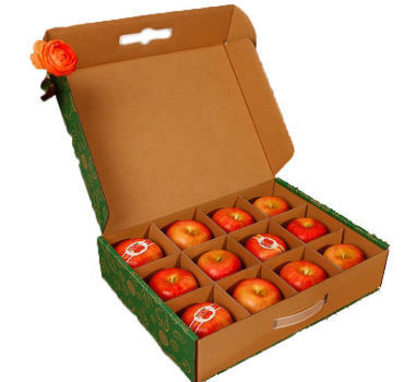 Buy China Wholesale Corrugated Fruit Packaging Box With Handle 