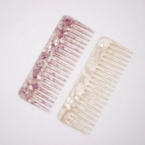 Pentes de cabelo de acetato de celulose coreanos de tamanho grande à venda, pente de alta qualidade para mulheres, pente com logotipo personalizado