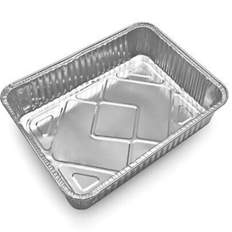 Molde Rectangular de Aluminio para Tarta Completa, Bandeja de Papel de Aluminio para Alimentos