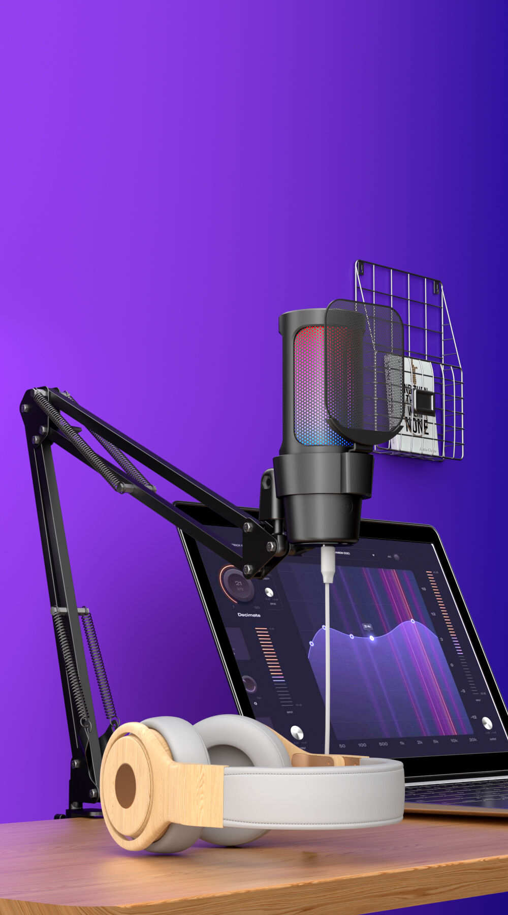 Comp Microphone M8 Computer Usb Microphone Desktop Esports Rgb Recording Microphone ...