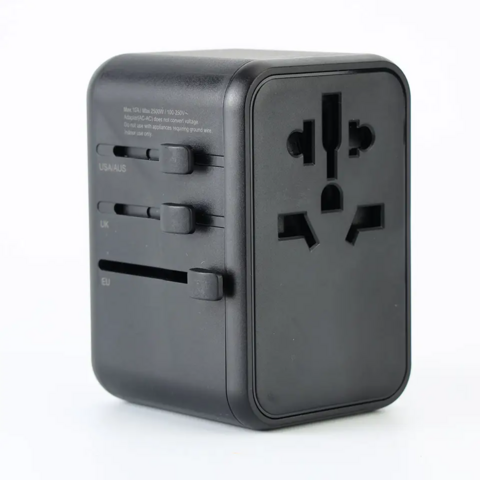 Adaptador De Viaje Universal Internacional Gan De 65 W, Enchufe