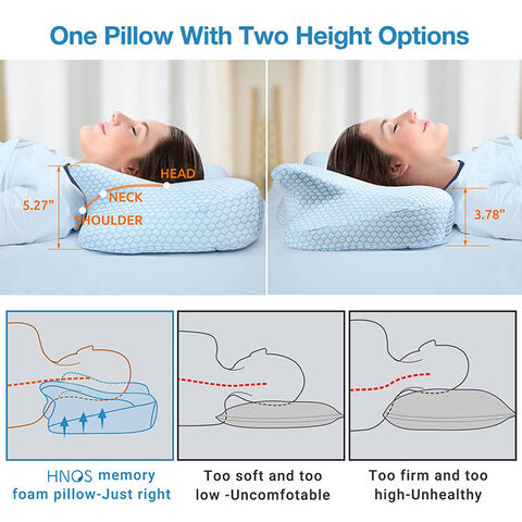 Premium Super-Soft Bamboo Neck/Travel Pillow, U Shape, Memory Foam Filling,  Removable and, 1 unit - Pay Less Super Markets