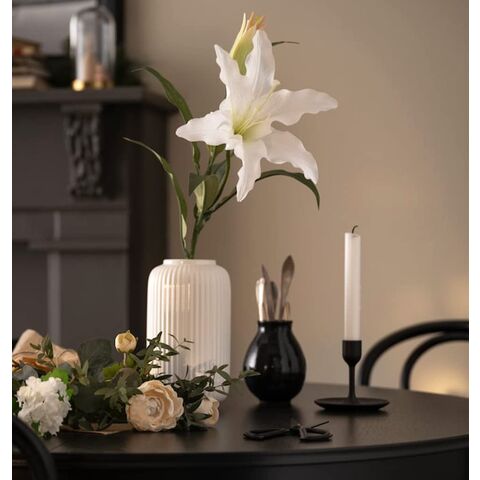 Juego de 3 jarrones blancos, jarrones decorativos, jarrones geométricos  para arreglos florales, adornos de cerámica para decoración del hogar para