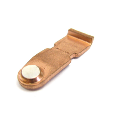 Silver Contact with Stamping and Contact Process, Made of Silver/Copper, RoHS-marked