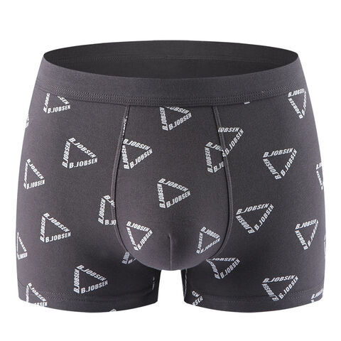 Compre Lastest Estilo Underwear Dos Homens Impresso Boxer Calças