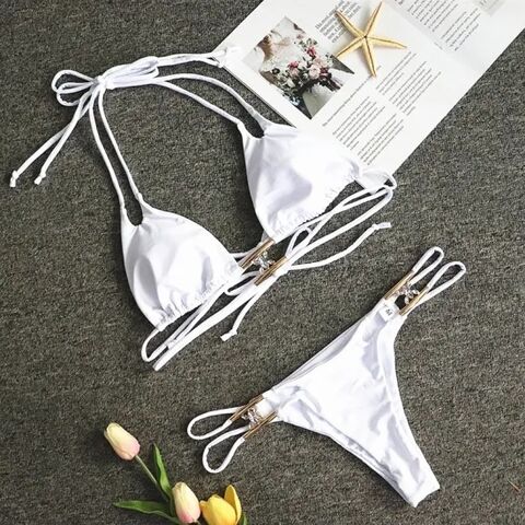 High Standard Sexy Swimwear Bikinis Spandex Fabric Tight Bikini Lace Up  Swimwear Bikini - Buy China Wholesale Swimwear $3