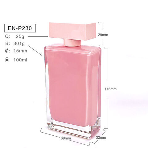 Venta al por mayor de frascos de perfume acrílicos de 30 ml con color interno y tapón en T