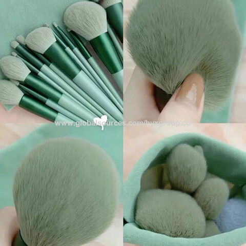 Wool Fiber Blending Brushes - Foundation Powder Makeup Brush Cosmetics  Supplies