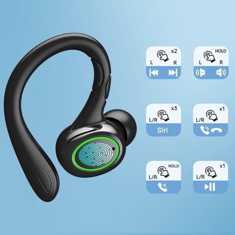 Comprar Auriculares inalámbricos con Bluetooth, cascos con pantalla LED de  reproducción de 60H y estuche de carga inalámbrica