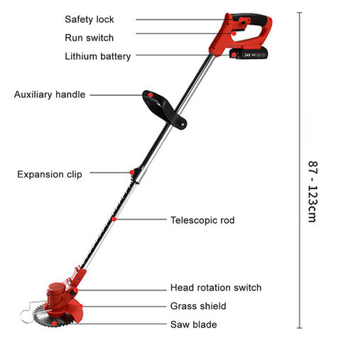 Lawn Mower Cutting Width 41mm 36V 2A Lithium Battery Gardening Tools  Customized Logo Cordless Grass Box OEM Supports - China Lawn Mower and  Electric Lawn Mower price