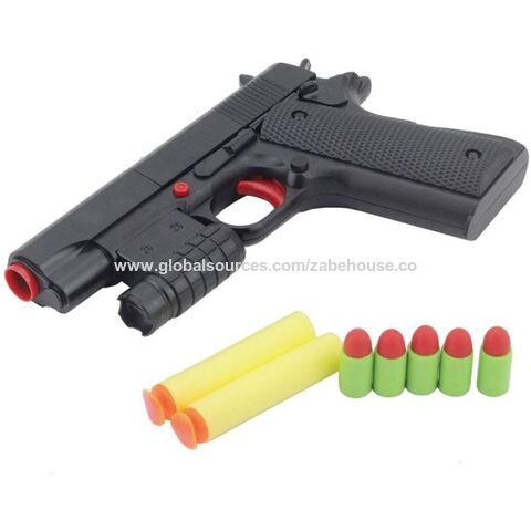 Arma do brinquedo com balas macias, pistola do blaster do