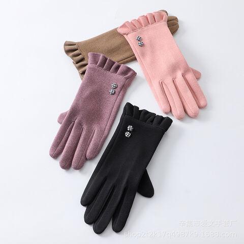 Touchscreen-Handschuhe im Großhandel, modische Winterhandschuhe für Damen, bestickte Handschuhe, elegantes Geschenk