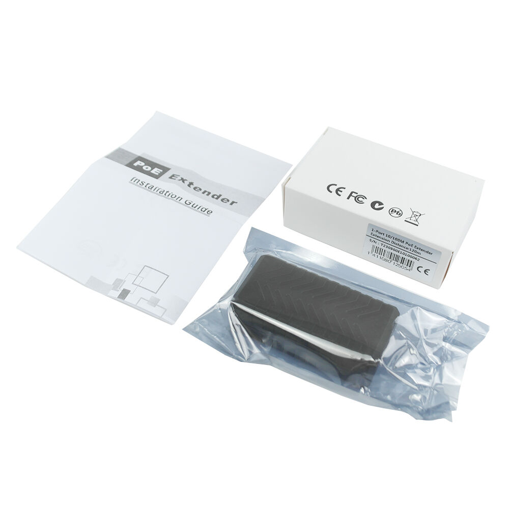 4-Port PoE Extender – 10/100M – For IP Cameras, Network AP, Telephone Equipment – Up To 100M