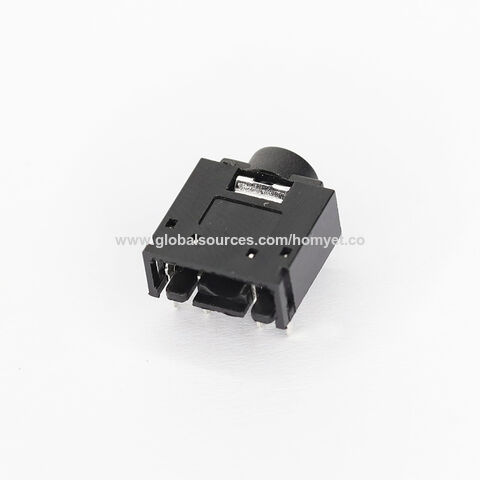 Conector de 5 pines para auriculares, electrónica con código de fecha, cabezal de plástico 5f07, base para auriculares Hy-037, calibre 3.5 de plástico