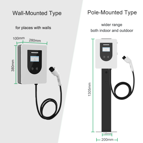 Achetez en gros 7kw/11kw Gbt Niveau 2 Wallbox Maison Commerciale Mur Monté  Véhicule Station De Recharge Pile Ac Ev Chargeur Pour Voiture électrique  Chine et Pile De Remplissage Fixée Au Mur; Chargeur