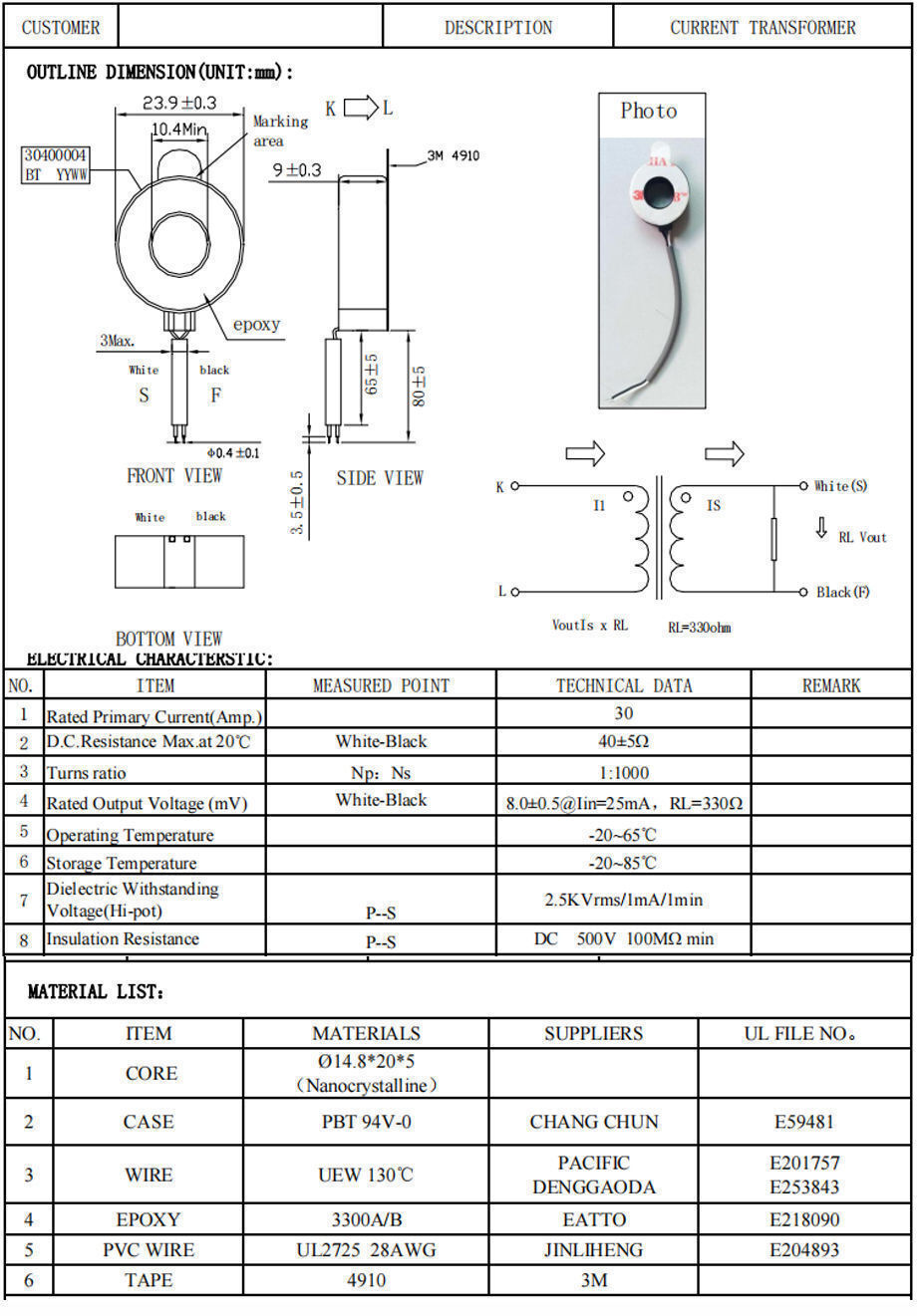 Buy Wholesale China Newly Arrived Current Transformer Current Sensor