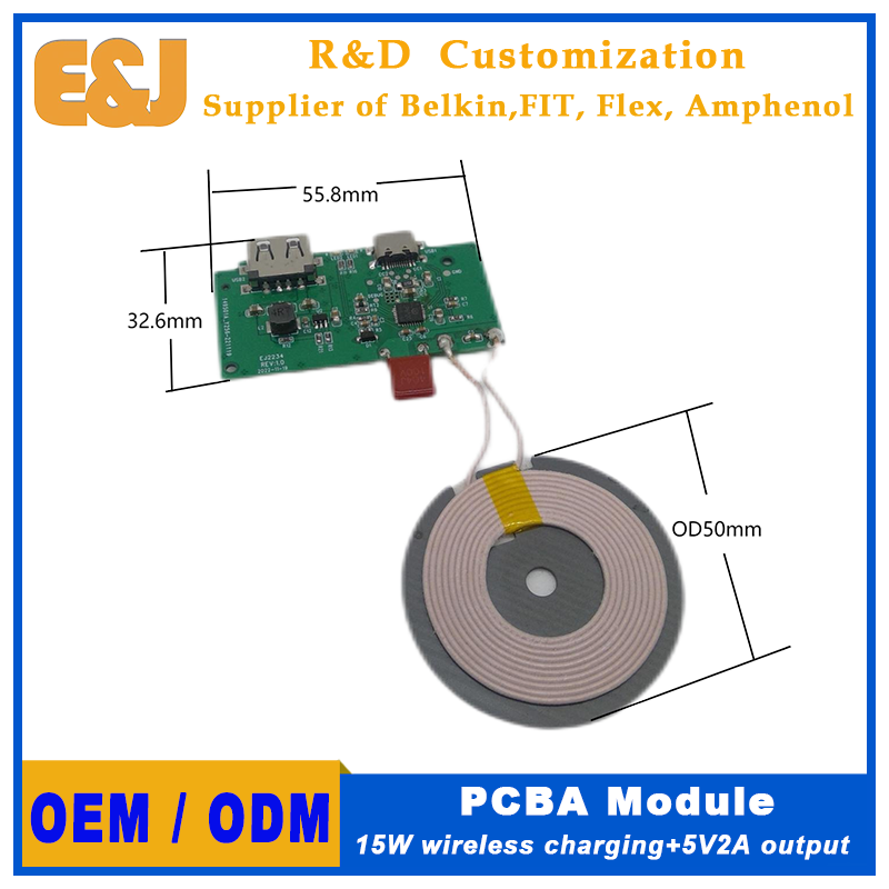 Wireless Charger Transmitter And Receiver Kit Coil Qi Wireless Charging
