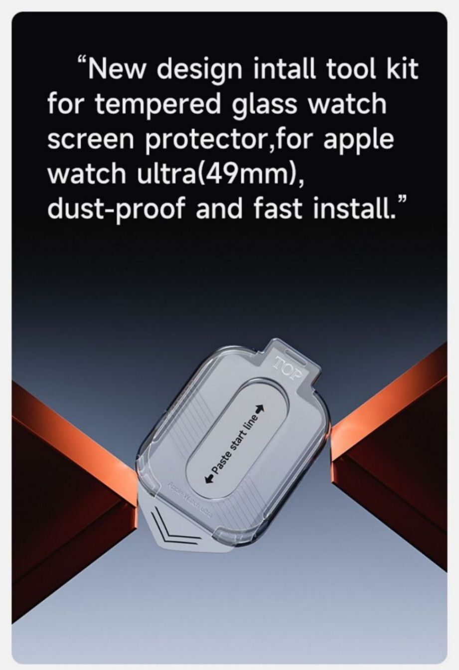 9h Tempered Glass Screen Protector Film For Apple Watch Ultra 49mm