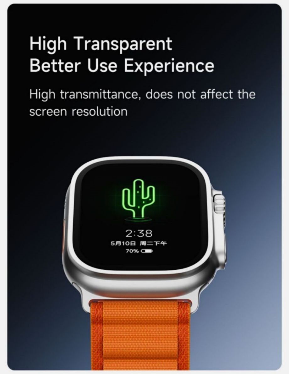 9h Tempered Glass Screen Protector Film For Apple Watch Ultra 49mm