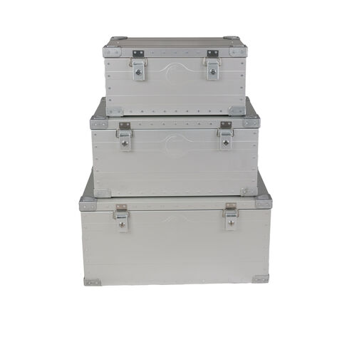 Buy Wholesale China Outdoor Multi-function Aluminium Storage Box Camp Large  Capacity Portable Aluminum Alloy Camping Storage Organizer Box & Box at USD  50.5