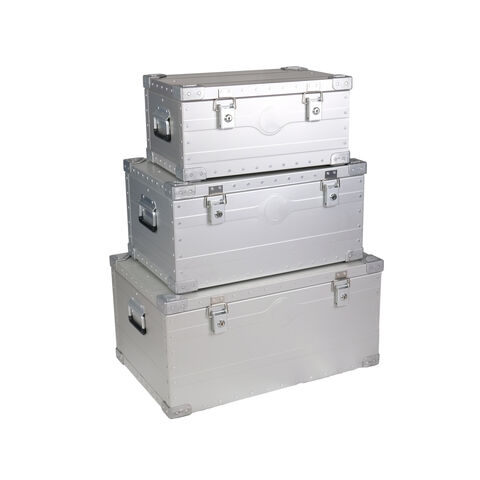 Buy Wholesale China Outdoor Multi-function Aluminium Storage Box Camp Large  Capacity Portable Aluminum Alloy Camping Storage Organizer Box & Box at USD  50.5