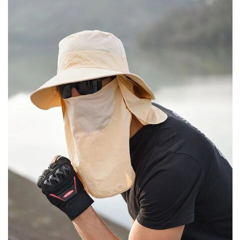 Aterproof Bucket Cap Uv Protection Fisherman Sun Hat With Neck