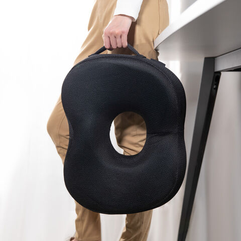 Coussin de Siège Orthopédique en Mousse à Mémoire de Forme avec Gel Refroidissant de Haute Qualité pour Coccyx, Idéal pour Voiture et Chaise de Bureau
