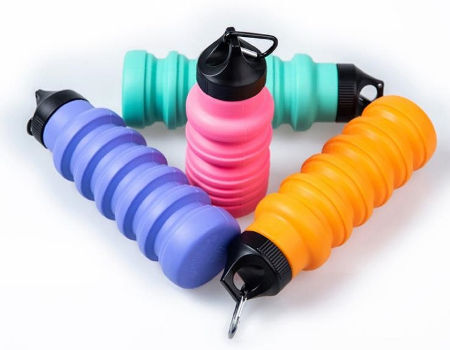 Buy Wholesale China 18 Oz Collapsible Water Bottle Reusable Bpa Free  Silicone Foldable Water Bottles For Travel Gym Camping & Silicone  Collapsible Reuseable Water Bottle at USD 4.67