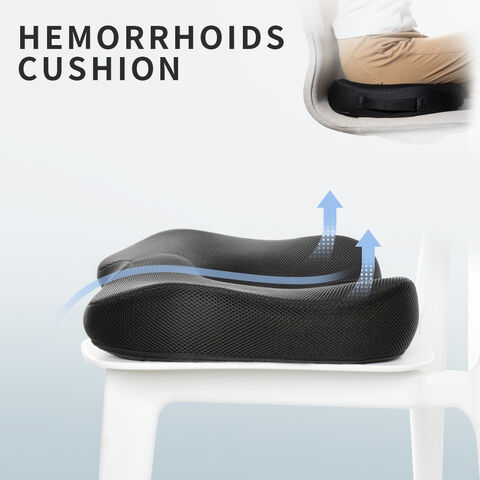 Coussin de Siège Orthopédique en Mousse à Mémoire de Forme avec Gel Refroidissant de Haute Qualité pour Coccyx, Idéal pour Voiture et Chaise de Bureau
