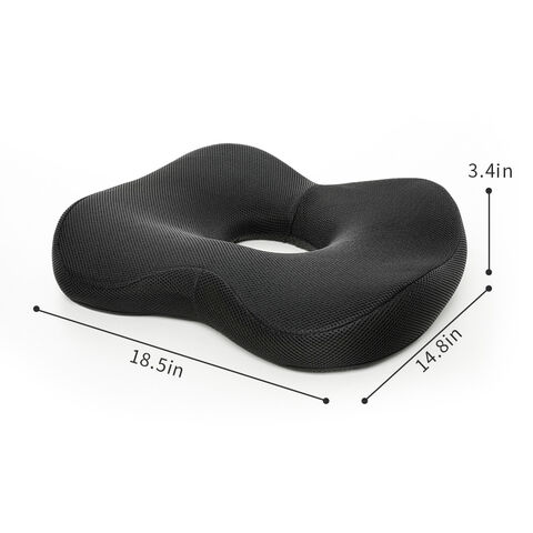 Coussin de Siège Orthopédique en Mousse à Mémoire de Forme avec Gel Refroidissant de Haute Qualité pour Coccyx, Idéal pour Voiture et Chaise de Bureau