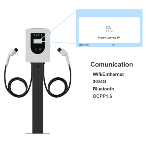 AC 44KW Pile de chargeur Ev