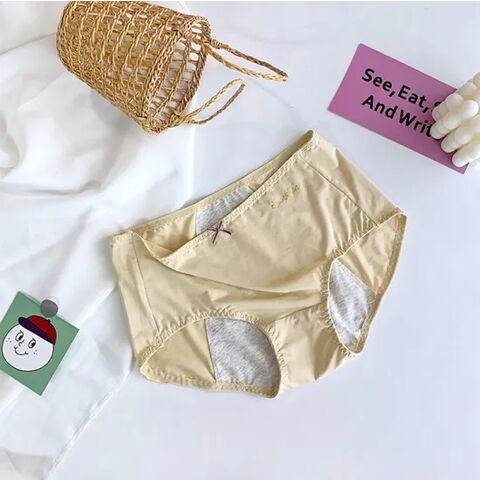 Bragas Fisiológicas para Mujer, a Prueba de Fugas para el Período Menstrual, Cintura Media-Alta