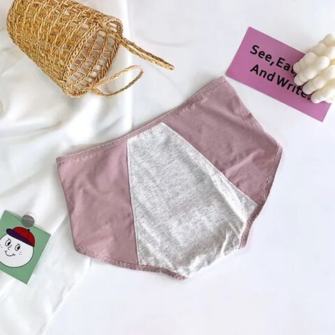 Bragas Fisiológicas para Mujer, a Prueba de Fugas para el Período Menstrual, Cintura Media-Alta