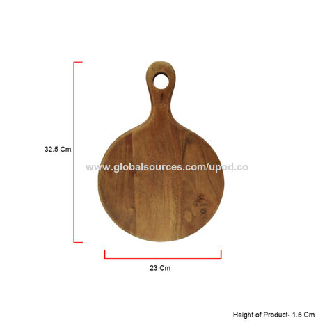 Buy Wholesale India Luxury Unique Acacia Wood Natural Round Multi Purpose  Handmade Small Chopping & Cutting Board & Customized Color Round Chopping  Board at USD 9.46
