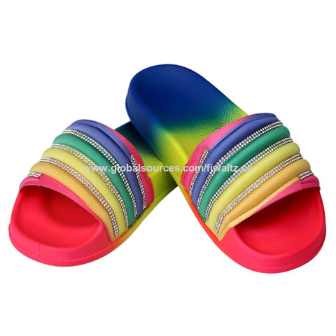 Rainbow sales slippers sale