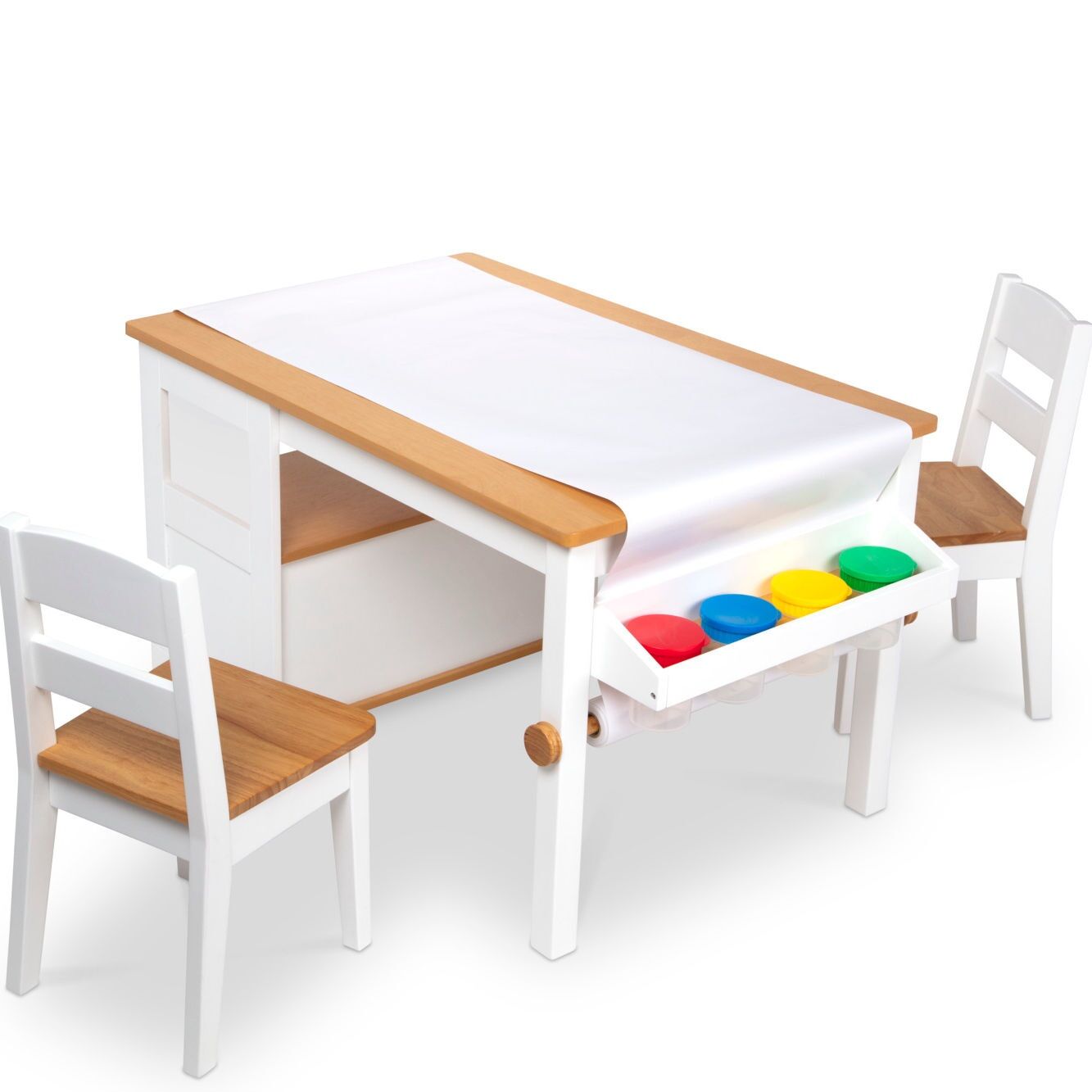 Ensemble Table et Chaise Enfant 4 -7 ans Montessori - Bois Naturel