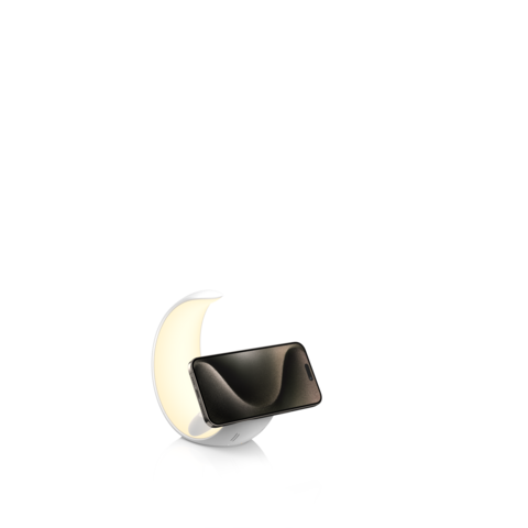 2024 Kleiner Mond Design Kabelloses Ladegerät 6 in 1 Magnetisches Telefonladegerät für iPhone und Android