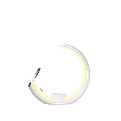 2024 Kleiner Mond Design Kabelloses Ladegerät 6 in 1 Magnetisches Telefonladegerät für iPhone und Android