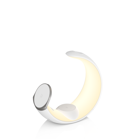 2024 Kleiner Mond Design Kabelloses Ladegerät 6 in 1 Magnetisches Telefonladegerät für iPhone und Android