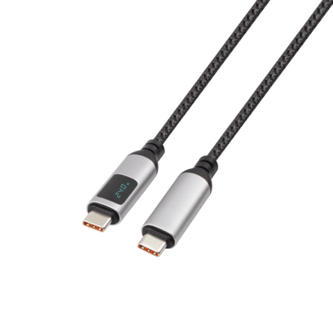 Cable USB 4 Tipo C a Tipo C con Pantalla Digital LED de Alta Velocidad para Datos y Carga de 100W/240W al por Mayor de Fábrica